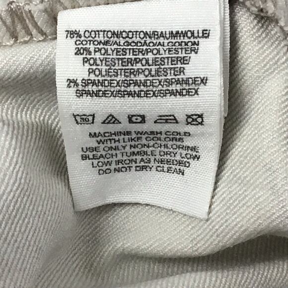 FREE PEOPLE Slim Ankle Crop Jeans Moroccan Mediallion Print Cream Brown 28 Boho - Picture 4 of 7